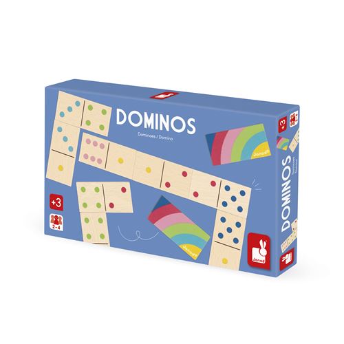 Dominos Bois Janod J03029janod – Loto Mémo et Domino, Éducatif pour Enfants
