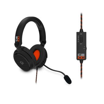 Casque Stealth C6-100 Stéréo Multiplateforme Noir et orange