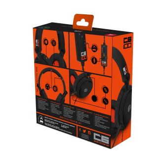 Casque Stealth C6-100 Stéréo Multiplateforme Noir et orange