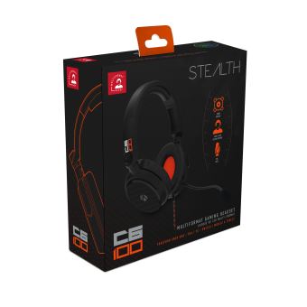 Casque Stealth C6-100 Stéréo Multiplateforme Noir et orange