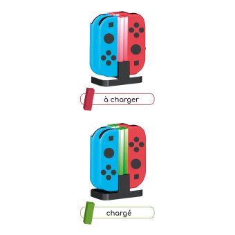 Support de charge manettes Geek Monkeys pour Nintendo Switch Noir