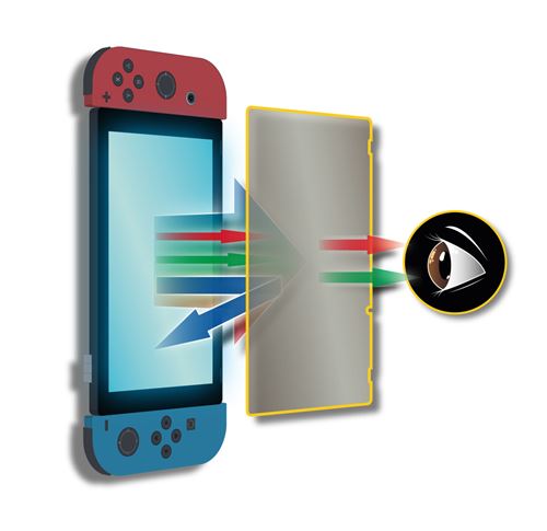 Protection d'écran Steelplay en Verre trempé anti-lumière bleue pour Nintendo Switch