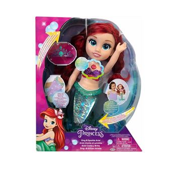 Poupée Disney Princess Ariel chante et scintille