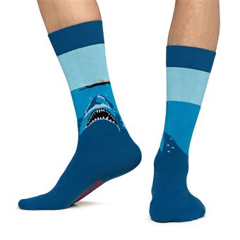 Chaussettes Jimmy Lion Jaws Shark Attack Taille L Bleu