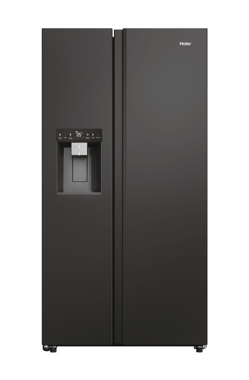 Réfrigérateur américain Haier SBS 90 Series 7 HSW79F18DIPT 601 L Noir Mat