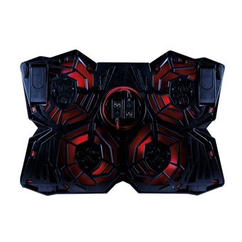 Support ventilé Alpha Omega Players Berserker Gaming Niflheim pour ordinateur portable 17" Noir et Rouge