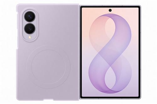 Pack 2 en 1 Coque magnétique en silicone Lavande + Film anti reflet pour Samsung Galaxy Z Fold 8