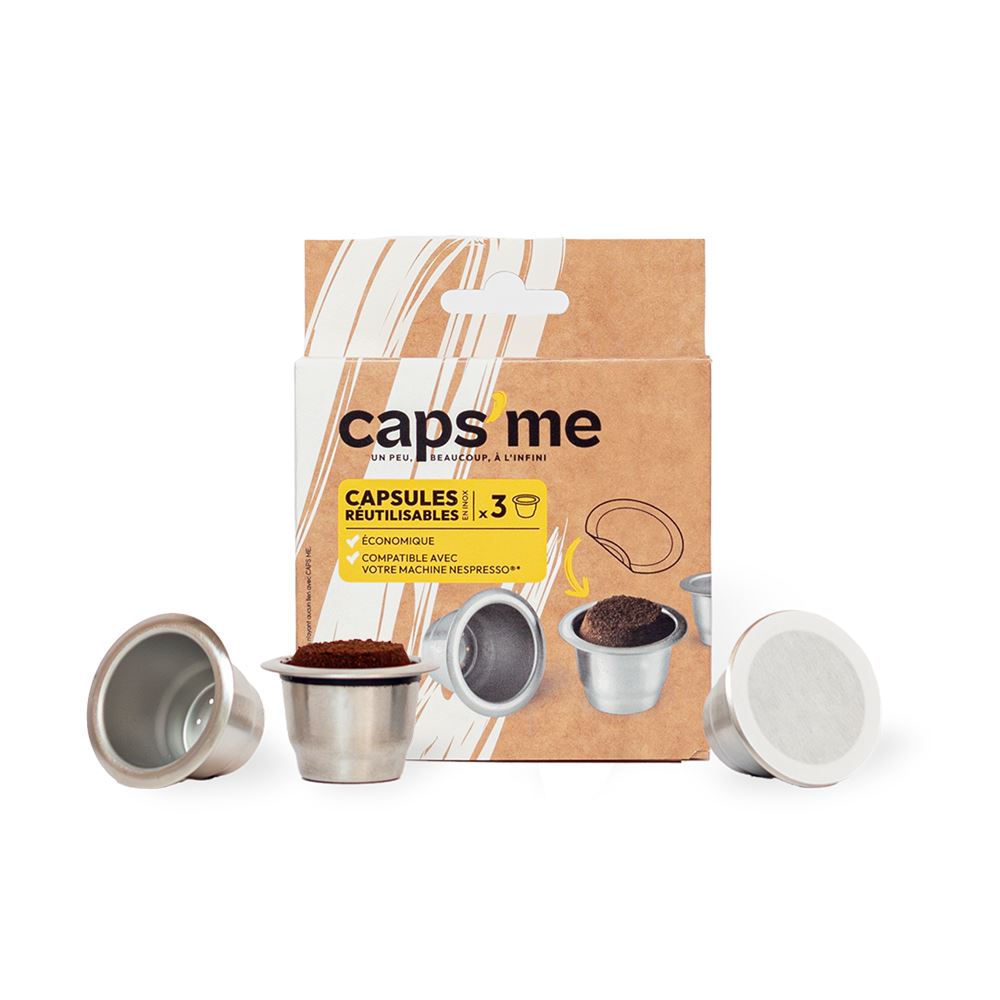 Coffret Caps Me - Chargeur et capsules café réutilisables