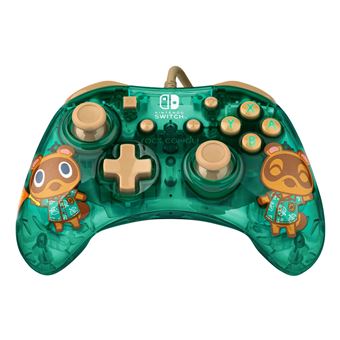 Manette gaming filaire pour Nintendo Switch Pdp Rock Candy Mini Animal Crossing