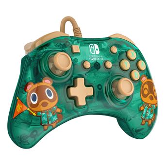 Manette gaming filaire pour Nintendo Switch Pdp Rock Candy Mini Animal Crossing