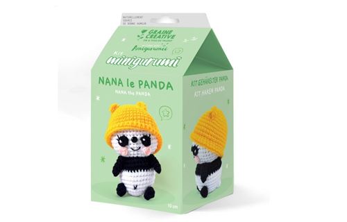 Graine Creative Multicolore Crochet Graine Créative Kit Minigurumi Panda Nana
