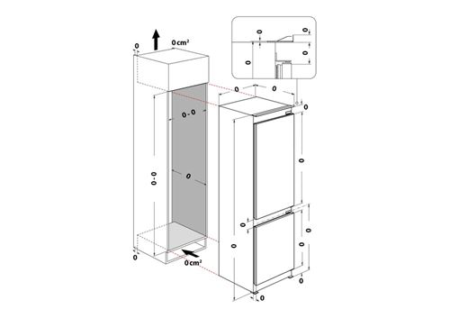 Réfrigérateur Congélateur En Bas Whirlpool Whk25324B6E Blanc