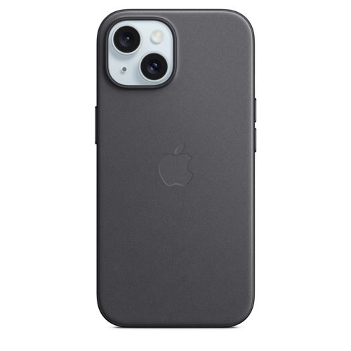 Apple Coque en tissage fin avec MagSafe pour iPhone 15 Noir
