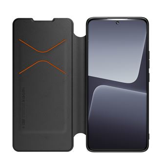 Etui folio au touché peau pour Xiaomi 13 Pro Made For Xiaomi + Dragonne amovible Noir