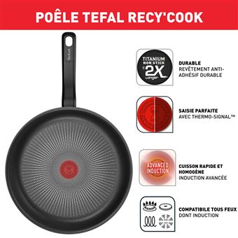 Tefal G2660602 Natural Force Poele 28 Cm. Revetement Antiadhésif