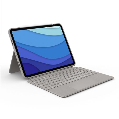 Logitech Étui clavier Combo Touch pour iPad Pro en Sand - Image 5