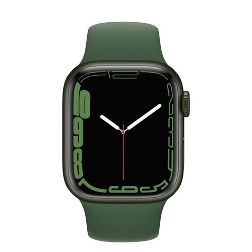 Apple Watch Series 7 GPS, boîtier Aluminium Vert 45mm avec Bracelet Sport Vert Reconditionné - Apple