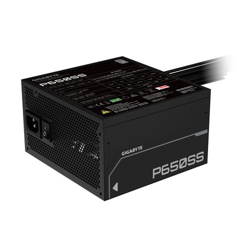 Alimentation PC non modulaire Gigabyte 550W- GP-P650SS 80 PLUS Silver Noir