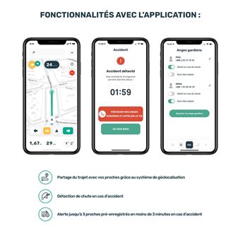 Casque connecté Cosmo Road Noir Taille L/XL