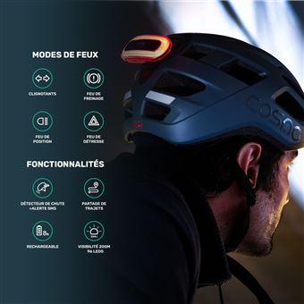 Casque connecté Cosmo Road Noir Taille L/XL