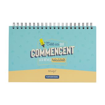 Planning semainier Mr. Wonderful C'est ici que commencent les rêves réalisés