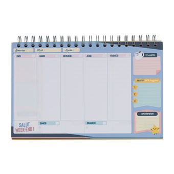 Planning semainier Mr. Wonderful C'est ici que commencent les rêves réalisés