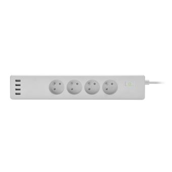 Multiprise connectée intelligente Onearz Connect 4 prises et 4 ports USB