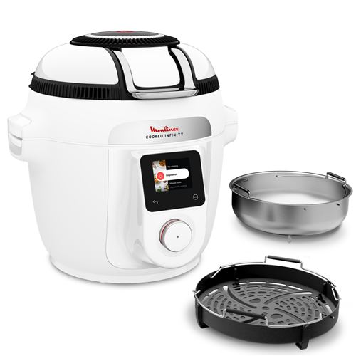Mijoteur Moulinex Cookeo Infinity Air fryer multicuiseur CE9721F0 Blanc - Moulinex