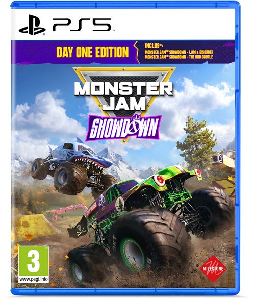 Pochette avant du jeu Monster Jam Showdown Day One Edition PS5