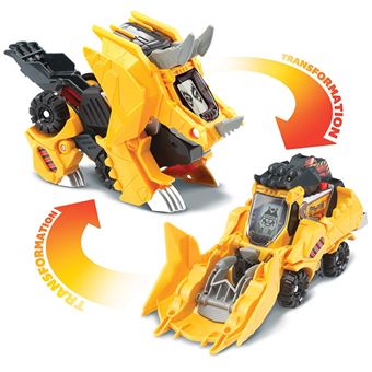 Véhicule transformable interactif Vtech Switch et Go Dinos Molops Super Tricératops - 1