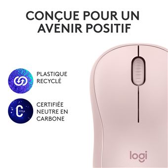 Souris sans fil Bluetooth Logitech M240 Silent Rose