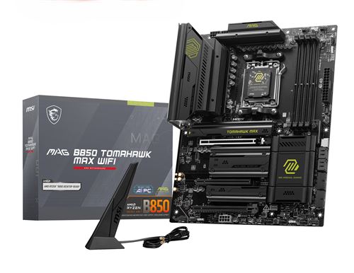Carte mère MSI MAG B850 TOMAHAWK MAX WIFI ATX Socket AM5 Chipset AMD B850