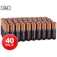 Pack de 40 piles Duracell Alcalines AAA 9V