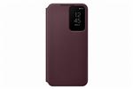 Etui Folio Smart Clear View pour Samsung Galaxy S22 Bordeaux