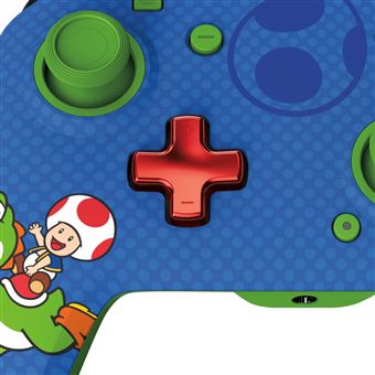 Manette filaire Pdp REMATCH Yoshi et Toad pour Nintendo Switch/Nintendo Switch Modèle OLED