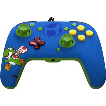 Manette filaire Pdp REMATCH Yoshi et Toad pour Nintendo Switch/Nintendo Switch Modèle OLED