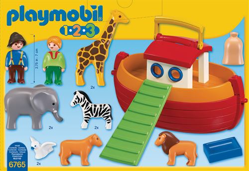 Playmobil 1.2.3 6765 Arche de No transportable Orange