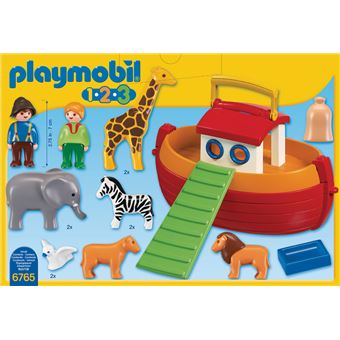 Playmobil 1.2.3 6765 Arche de No transportable Orange Playmobil