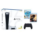 Pack Console Sony PS5 Standard + Dualsense noire + Horizon Forbidden West + The Last of Us Part I