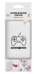 Batterie externe 5000 mAh Geek Monkeys pour Nintendo Switch Blanc