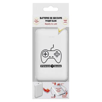 Batterie externe 5000 mAh Geek Monkeys pour Nintendo Switch Blanc