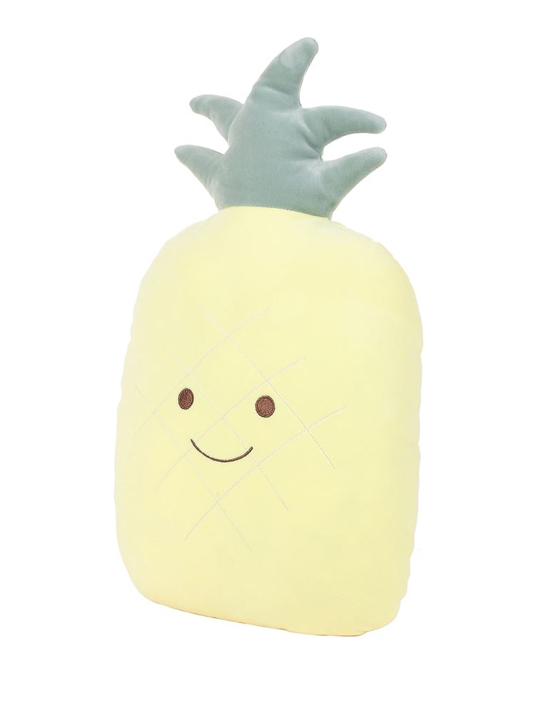 Peluche Ananas 25 Cm - Cuscino Morbido A Forma Di Frutta Per Bambini, Regalo Natale/Compleanno