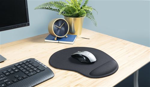 Ensemble de tapis de clavier et de souris,Sovawin Conception ergonomique du poignet,Noir - Tapis de souris - Achat & prix