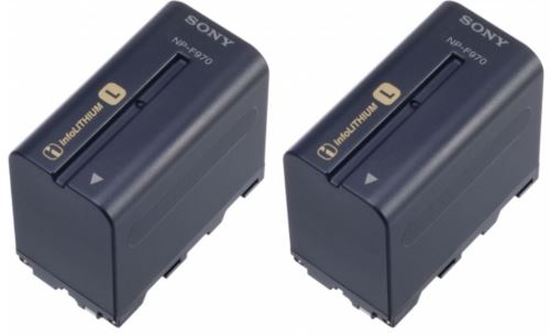 2 Batteries Rechargeables Sony 2Np-F970/B Noir
