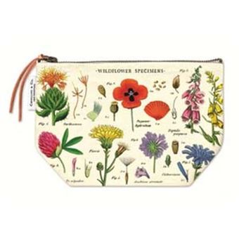 Trousse en toile LetterBox Fleurs sauvages 8 x 20 cm