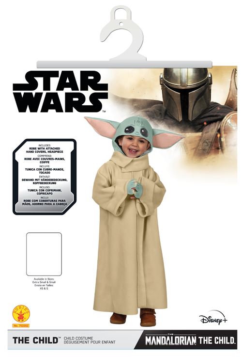 Déguisement enfant Yoda Star Wars The Mandalorian Taille XS