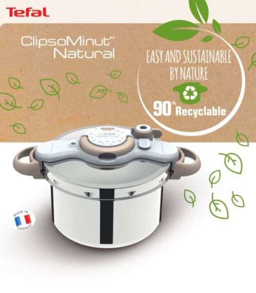 Cocotte-minute® clipsominut eco respect 7,5 L natural Seb - www