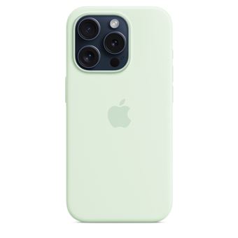 Coque en silicone avec MagSafe pour Apple iPhone 15 Pro Menthe douce