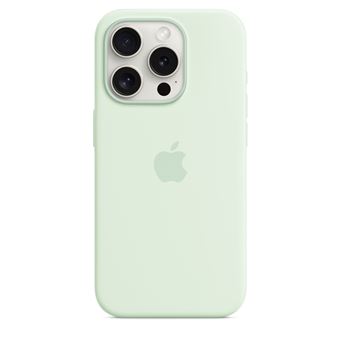 Coque en silicone avec MagSafe pour Apple iPhone 15 Pro Menthe douce