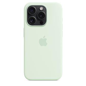Coque en silicone avec MagSafe pour Apple iPhone 15 Pro Menthe douce